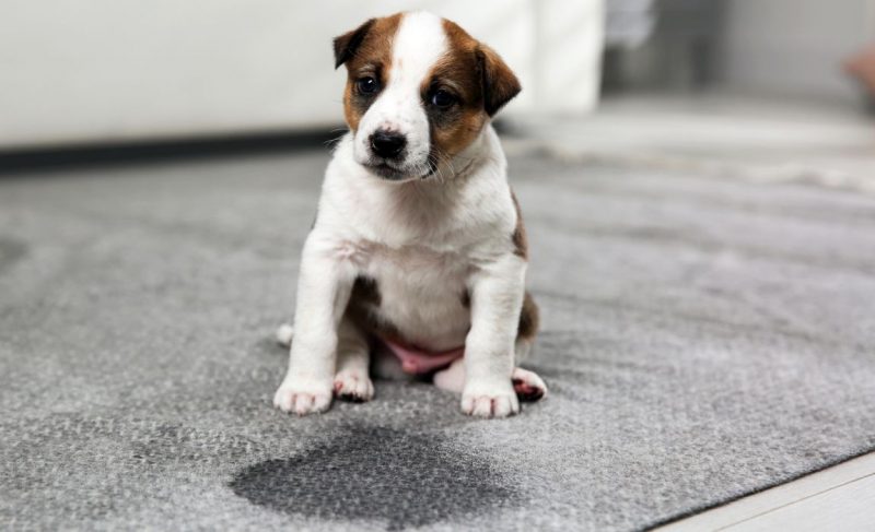 Dog peeing on carpet